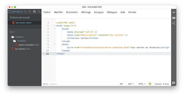 lien avec URL relative